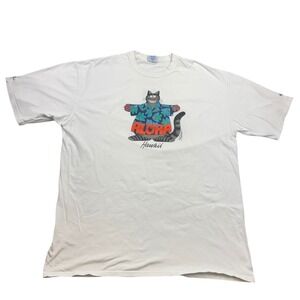 Vintage Crazy Shirts Hawaii Original Aloha Cat Graphic T-Shirt XXL